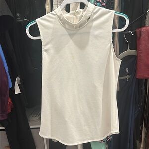 Sleeveless White Top